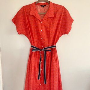 Summer cotton print, lined dress